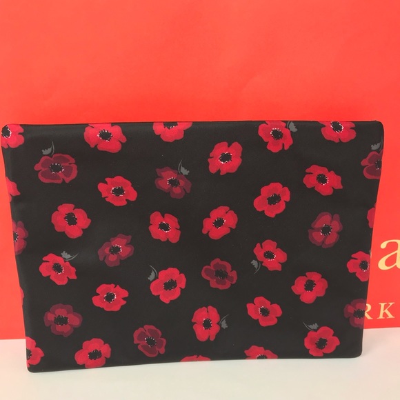 Kate spade large drewe Wilson Road Poppy pouch Nwt - Picture 6 of 8